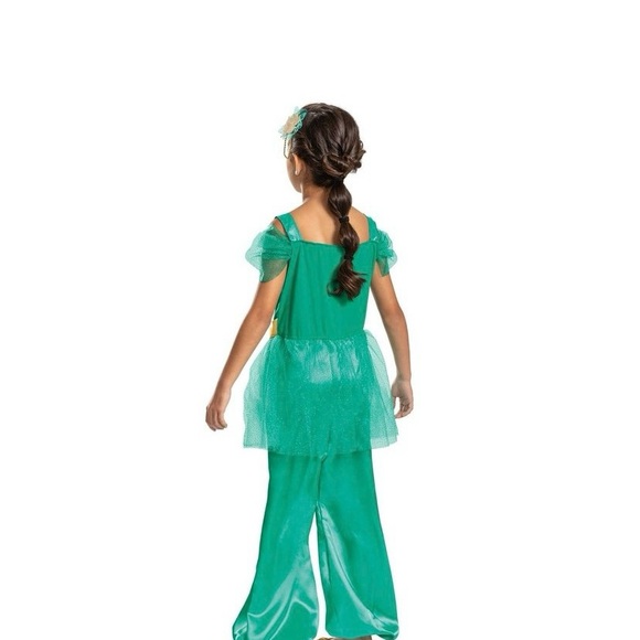 NWT princess jasmine deluxe light up Halloween costume jumpsuit with headpiece - Picture 6 of 7